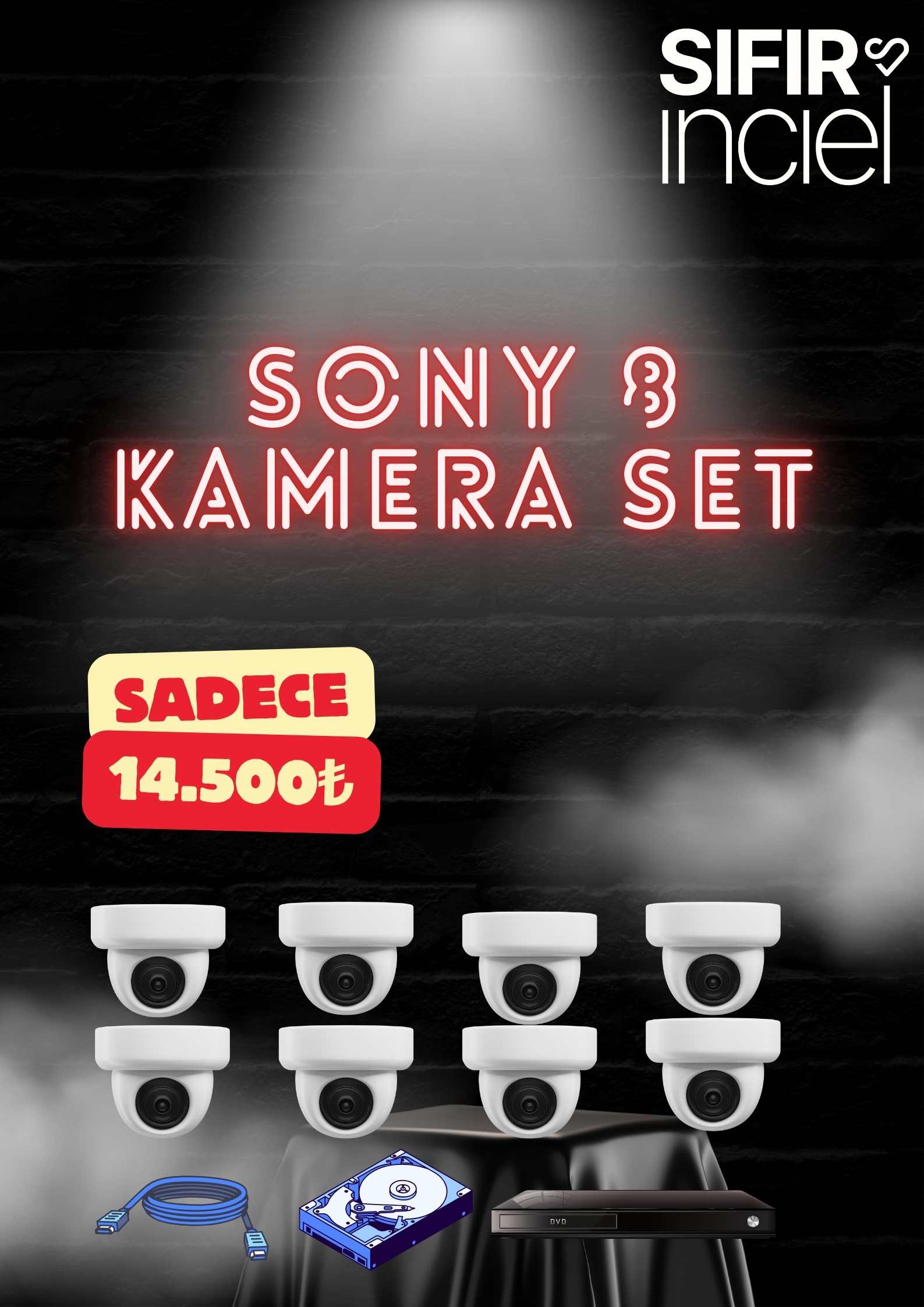 Sony 8  kamera SET